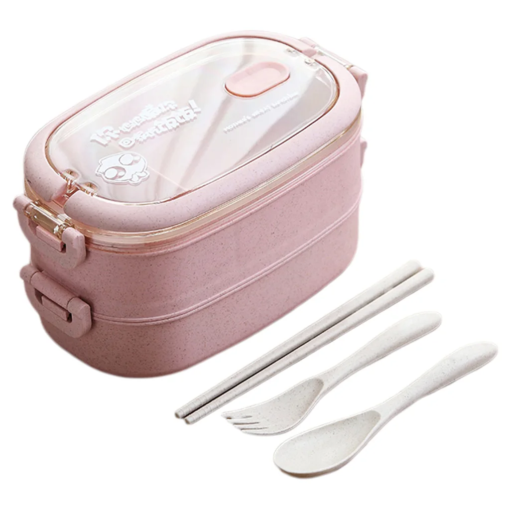 Portable 2 Tier Lunch Storage Microwave Bento Box For Office Picnic Travel
Portable 2 Tier Lunch Storage Microwave Bento Box For Office Picnic Travel