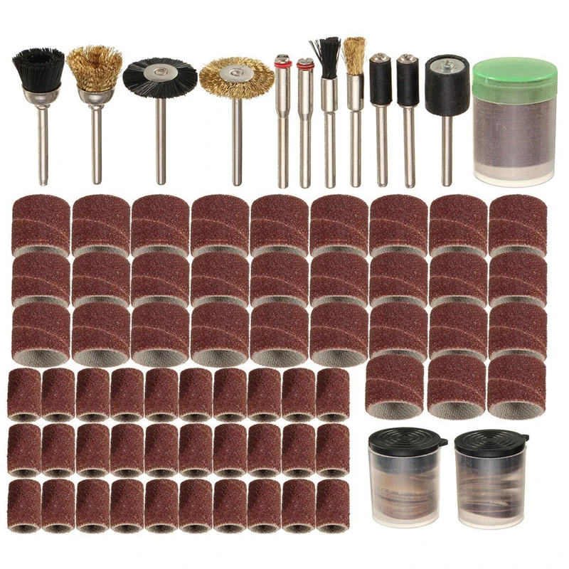 150 PCs Rotary Power Tool Set Mini Drill Kit Fits 1/8" Shank Sanding Polishing Cutting Grinding Tool Polish Accessory Bit
150 PCs Rotary Power Tool Set Mini Drill Kit Fits 1/8" Shank Sanding Polishing Cutting Grinding Tool Polish Accessory Bit