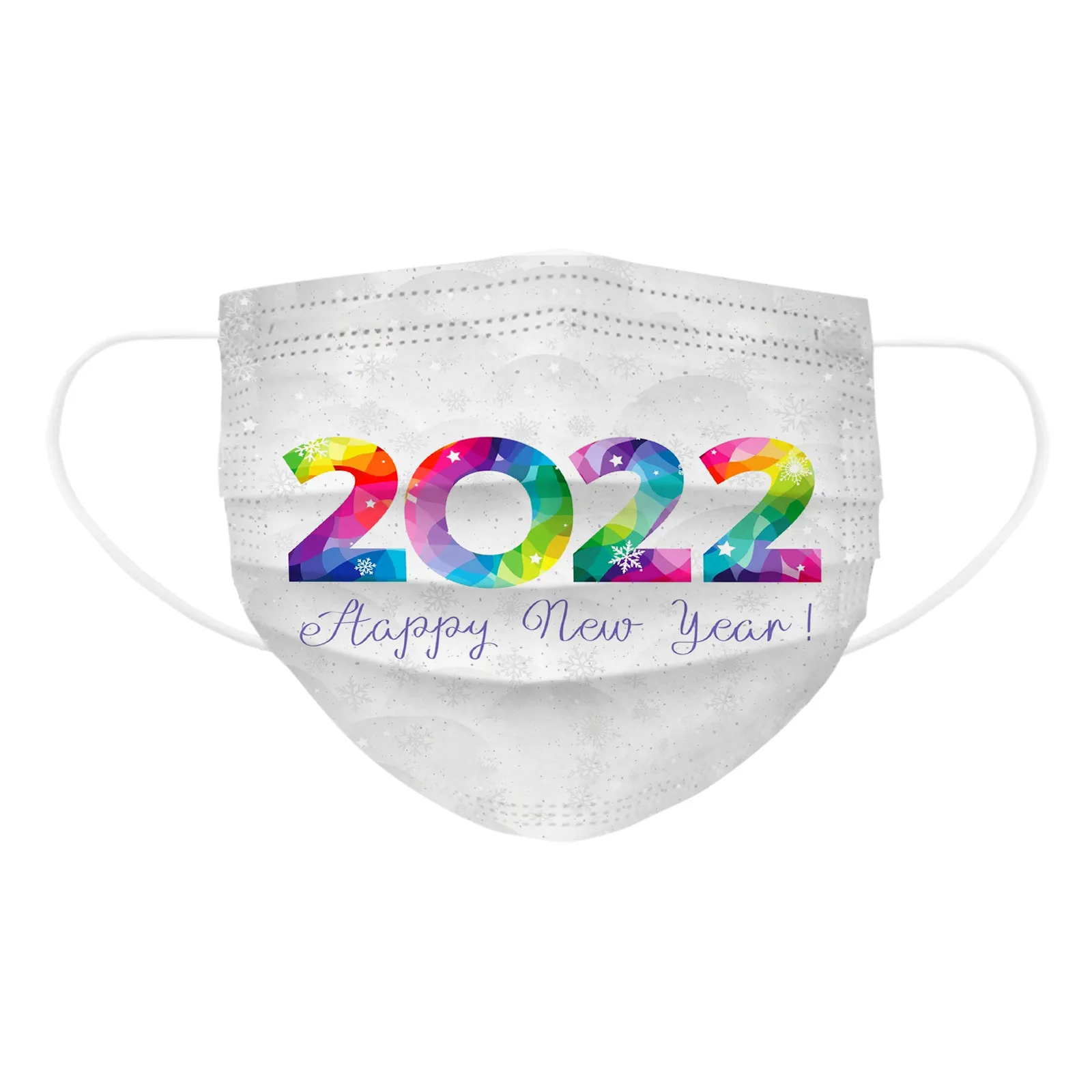 10 шт., одноразовая маска для лица для взрослых с новым годом 2022 
10 шт., одноразовая маска для лица для взрослых с новым годом 2022