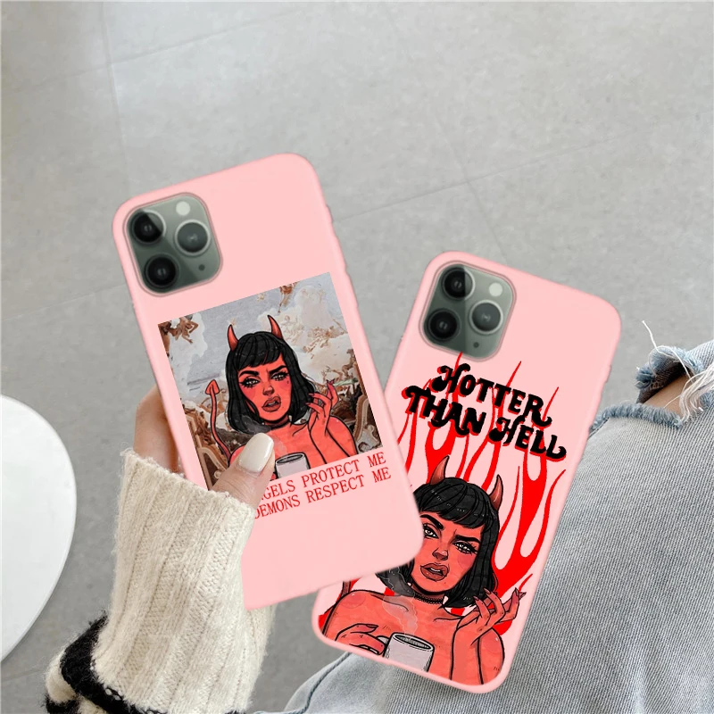 Fashion Sexy red Devil Girl Candy Phone Case For iPhone 11 12 Pro XR XS MAX 8 7 6 Plus SE 2020 Frosted TPU Cases Soft Back Cove
Fashion Sexy red Devil Girl Candy Phone Case For iPhone 11 12 Pro XR XS MAX 8 7 6 Plus SE 2020 Frosted TPU Cases Soft Back Cove