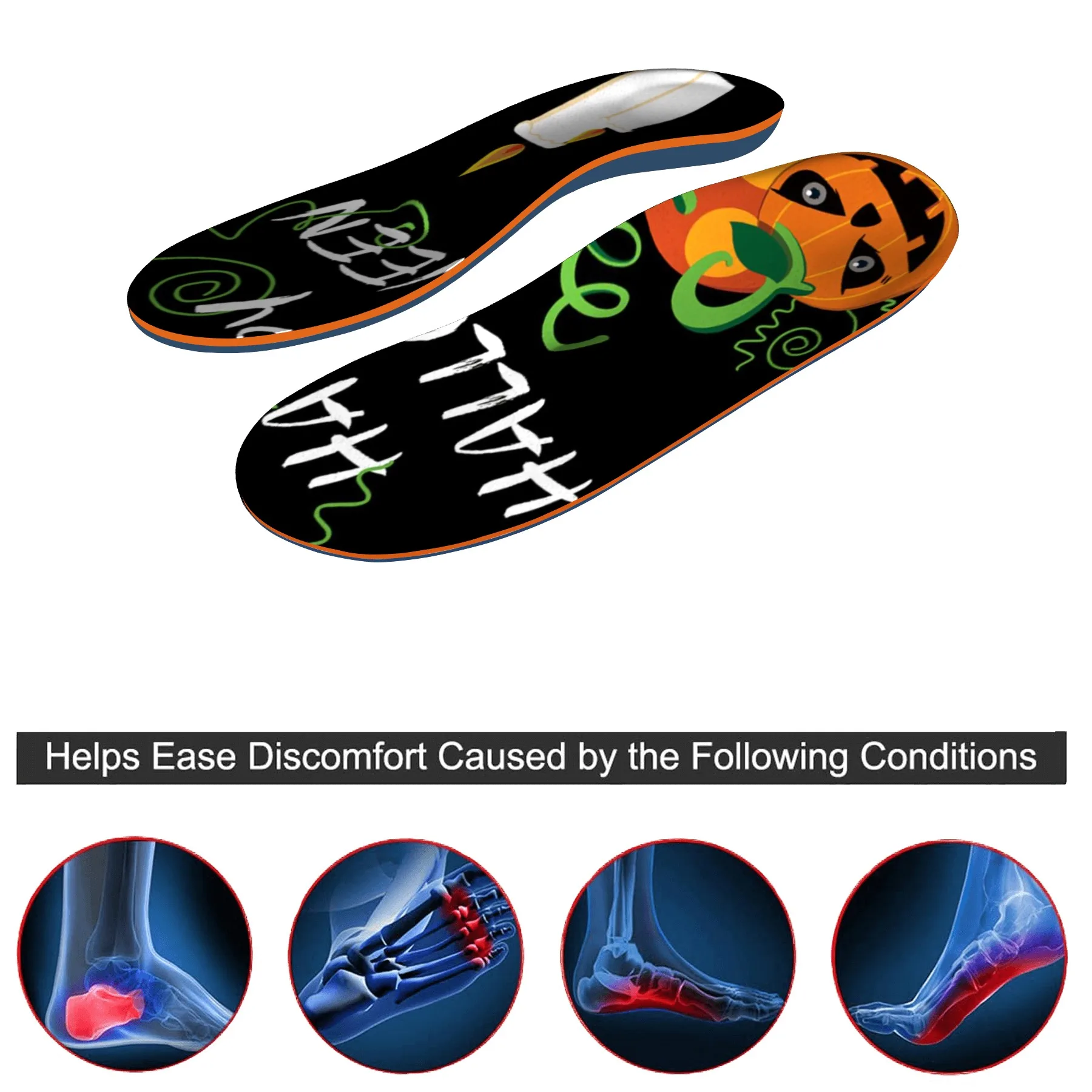 iFitna High Arch Support Metatarsal Pain Flat Plantar Fasciitis Foot Orthotic Insole Men's Women's Relief Foot Pain Halloween
iFitna High Arch Support Metatarsal Pain Flat Plantar Fasciitis Foot Orthotic Insole Men's Women's Relief Foot Pain Halloween
