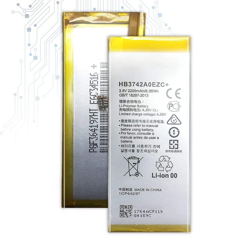 Battery For Huawei P8 Lite Ascend P8 Lite HB3742A0EZC+ Real Capacity 2200mAh Batteria Akku
Battery For Huawei P8 Lite Ascend P8 Lite HB3742A0EZC+ Real Capacity 2200mAh Batteria Akku