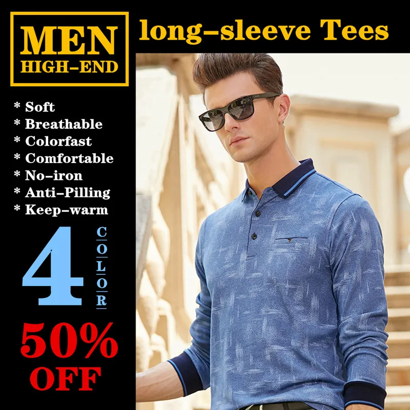 High-end Man Tees men's long-sleeve T-shirt Cotton Breathable Comfortable Horizontal stripes No-iron Keep-warm Plus-size Soft
High-end Man Tees men's long-sleeve T-shirt Cotton Breathable Comfortable Horizontal stripes No-iron Keep-warm Plus-size Soft