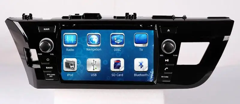 8" in-dash Car DVD player with GPS(opt),audio Radio stereo,USB/SD,AUX,BT/TV,car multimedia headunit for TOYOTA COROLLA 2014 Left
8" in-dash Car DVD player with GPS(opt),audio Radio stereo,USB/SD,AUX,BT/TV,car multimedia headunit for TOYOTA COROLLA 2014 Left