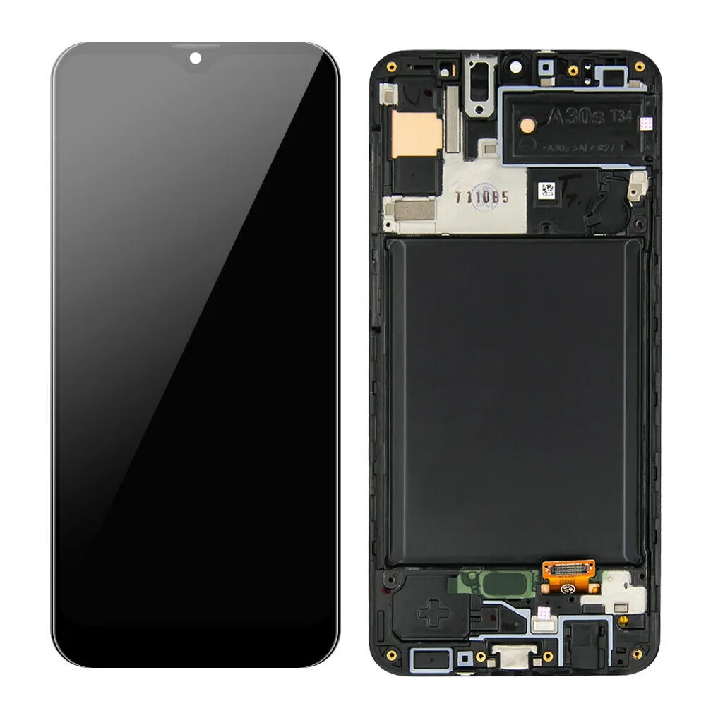 

for Samsung Galaxy A30S SM-A307F Black Color OLED LCD Screen and Digitizer Assembly with Frame