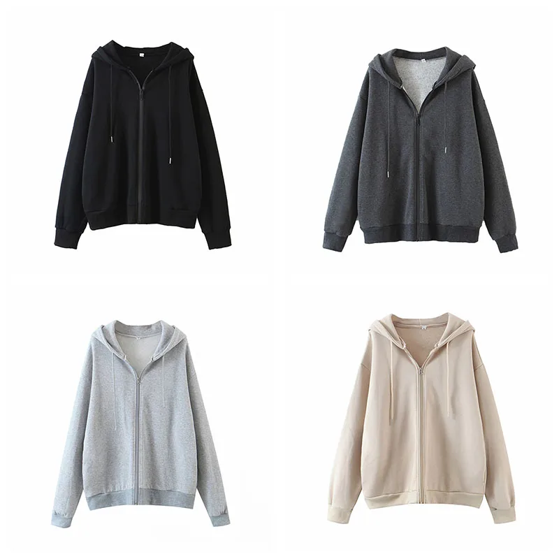 Women's Clothes Casual Zip Up Hoodies Long Sleeve Solid Color Drawstring Hooded Women's Sweatshirts Streetwear Y2k Spring Autumn
Women's Clothes Casual Zip Up Hoodies Long Sleeve Solid Color Drawstring Hooded Women's Sweatshirts Streetwear Y2k Spring Autumn