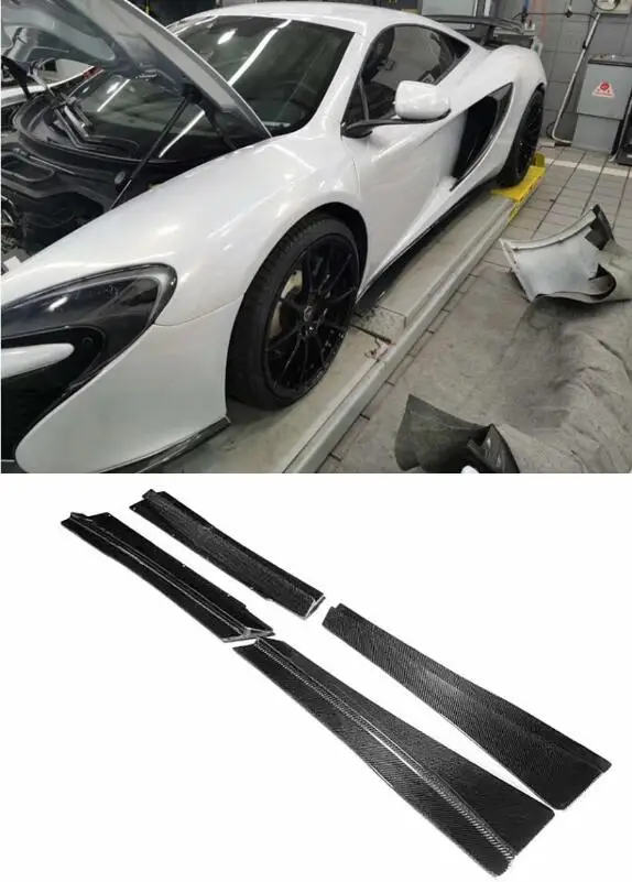 Real Carbon Fiber Side Body Skirts Kit Lip Cover For Mclaren MP4-12C 650S 2011 2012 2013 2014
Real Carbon Fiber Side Body Skirts Kit Lip Cover For Mclaren MP4-12C 650S 2011 2012 2013 2014