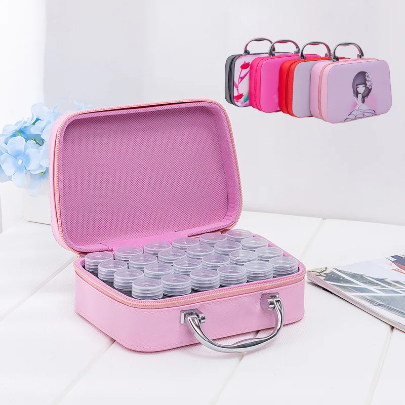 New 24/70 Bottles of diamond painting box toolbox storage box luggage bracket handbag zipper design shockproof and durable gift
New 24/70 Bottles of diamond painting box toolbox storage box luggage bracket handbag zipper design shockproof and durable gift