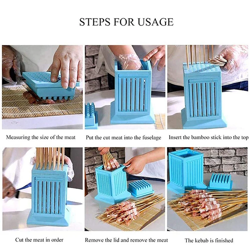 KebabSkewers Maker BBQ Meat String Machine BBQ Meat Skewer Tools Meat Skewer Maker Wear Meat String Machine 49 Holes
KebabSkewers Maker BBQ Meat String Machine BBQ Meat Skewer Tools Meat Skewer Maker Wear Meat String Machine 49 Holes