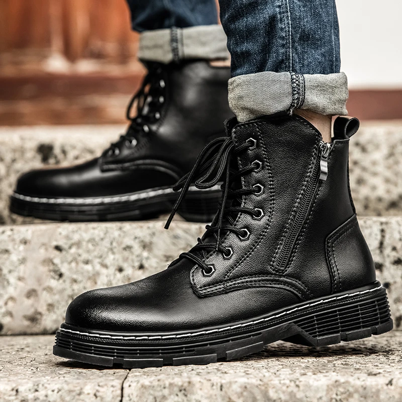 2021 fall/winter Martin boots men's high-top British style plus velvet warm trend leisure tooling boots
2021 fall/winter Martin boots men's high-top British style plus velvet warm trend leisure tooling boots