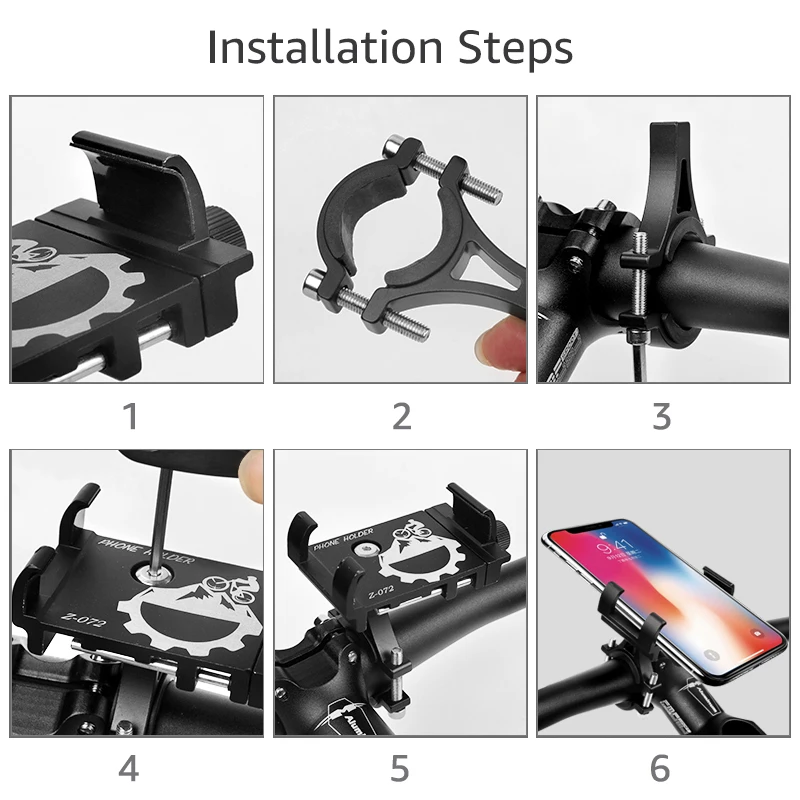Bicycle Phone Holder Universal Bike Motorcycle Handlebar Clip Stand Mount Cell Phone Holder Bracket for iPhone 11 Pro Max
Bicycle Phone Holder Universal Bike Motorcycle Handlebar Clip Stand Mount Cell Phone Holder Bracket for iPhone 11 Pro Max