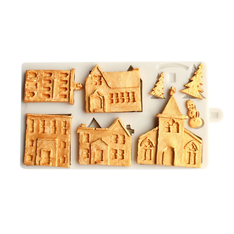Christmas Castle Cake Mold Household Clay Silicone Cake Mold DIY Handmade Cake Mold Fondant Cake Mold Kitchen Baking Supplies
Christmas Castle Cake Mold Household Clay Silicone Cake Mold DIY Handmade Cake Mold Fondant Cake Mold Kitchen Baking Supplies