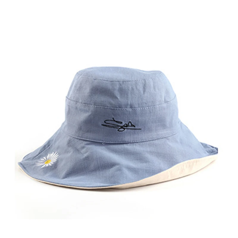 Women Wide Brim Bucket Sun Hat Cotton Cloth Beach Hats Fisherman Caps Double Sided Sun Protection New
Women Wide Brim Bucket Sun Hat Cotton Cloth Beach Hats Fisherman Caps Double Sided Sun Protection New