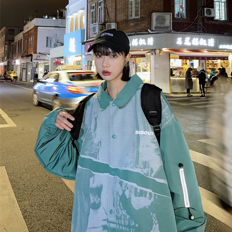 Jacket Women Spring Autumn Bomber Jacket Casual Loose Baseball Jacket Street Hip Hop Plus Size Women's Coat 2021 New Korean
Jacket Women Spring Autumn Bomber Jacket Casual Loose Baseball Jacket Street Hip Hop Plus Size Women's Coat 2021 New Korean