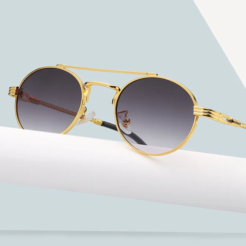 New color film sunglasses for men double beam eyes retro sunglasses woman street decorative glasses
New color film sunglasses for men double beam eyes retro sunglasses woman street decorative glasses