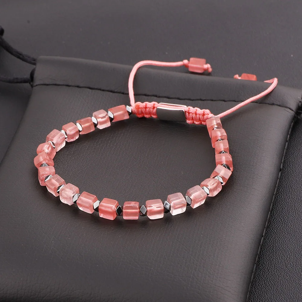 JARAVVI New Cute Design 4mm Cube Shape Natural Stone Beads Macrame Bracelet Women Jewelry Gift
JARAVVI New Cute Design 4mm Cube Shape Natural Stone Beads Macrame Bracelet Women Jewelry Gift
