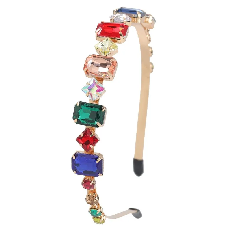 Headband Super Flash Alloy Diamond Diamond Square Glass Diamond Headband Female Trend Atmospheric Headband Cross-border Jewelry
Headband Super Flash Alloy Diamond Diamond Square Glass Diamond Headband Female Trend Atmospheric Headband Cross-border Jewelry