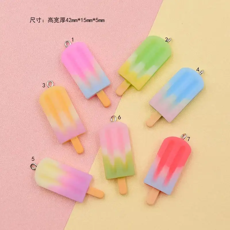 10pcs Cool Gradient 3D Popsicle Resin Charms Mini Simulated Pendant For Jewelry Make DIY Earings Decoration Necklace Keychain
10pcs Cool Gradient 3D Popsicle Resin Charms Mini Simulated Pendant For Jewelry Make DIY Earings Decoration Necklace Keychain