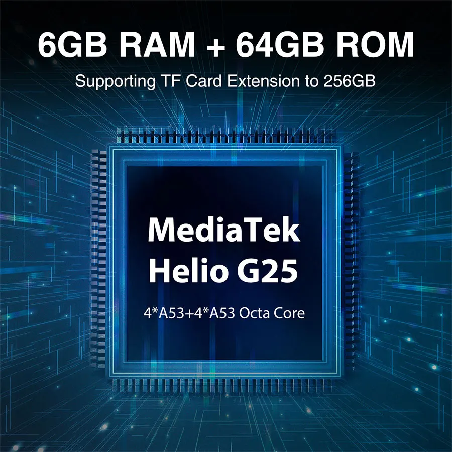 F150 B2021 5 86 ''HD + 6 ГБ 64 Гб IP68/69K смартфон 8000 мА/ч Восьмиядерный процессор MediaTek Helio G25