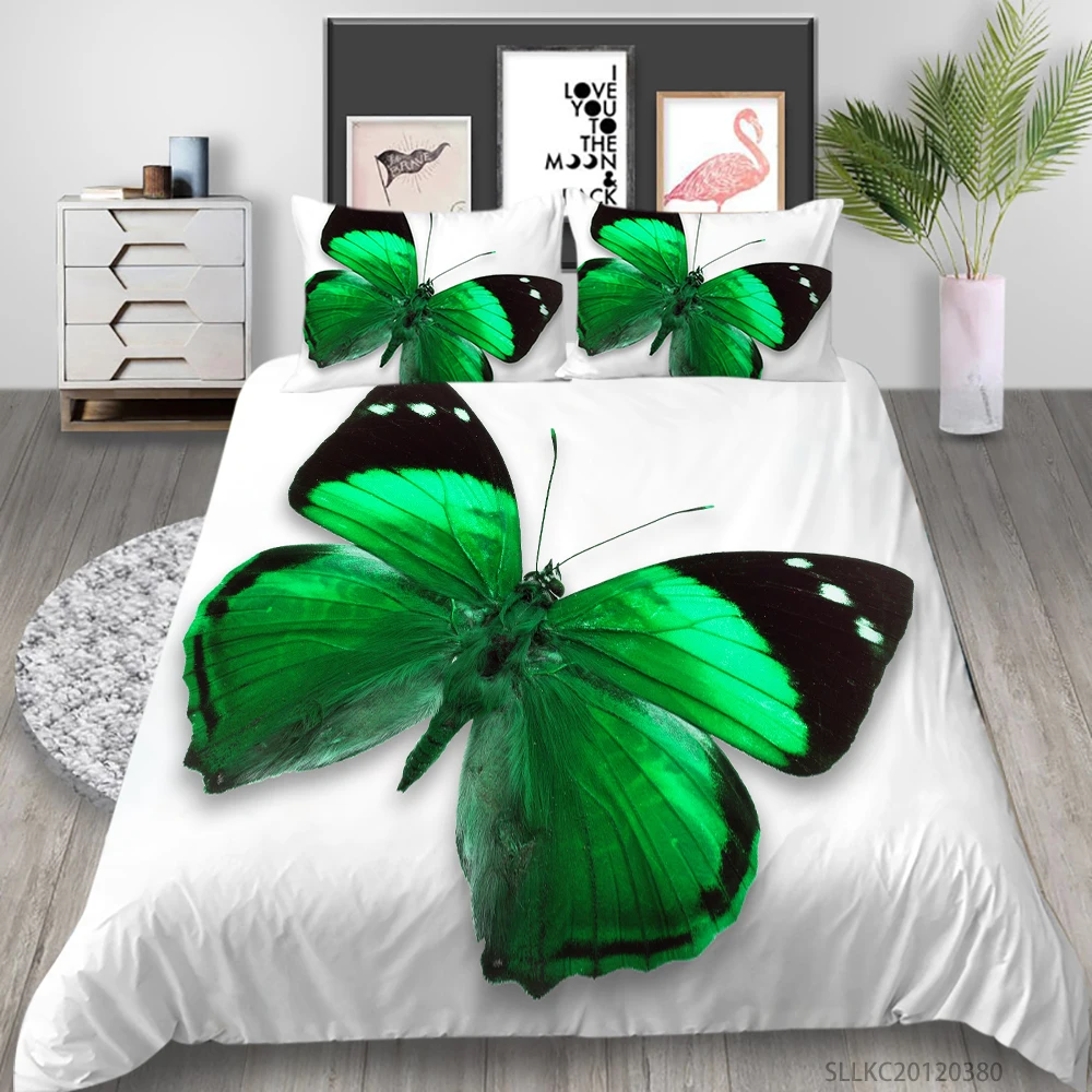 3D Butterfly Print Bedding Set King Size Duvet Cover Set 2/3 Pcs Bedclothes Bedroom Decoration Hot Selling
3D Butterfly Print Bedding Set King Size Duvet Cover Set 2/3 Pcs Bedclothes Bedroom Decoration Hot Selling