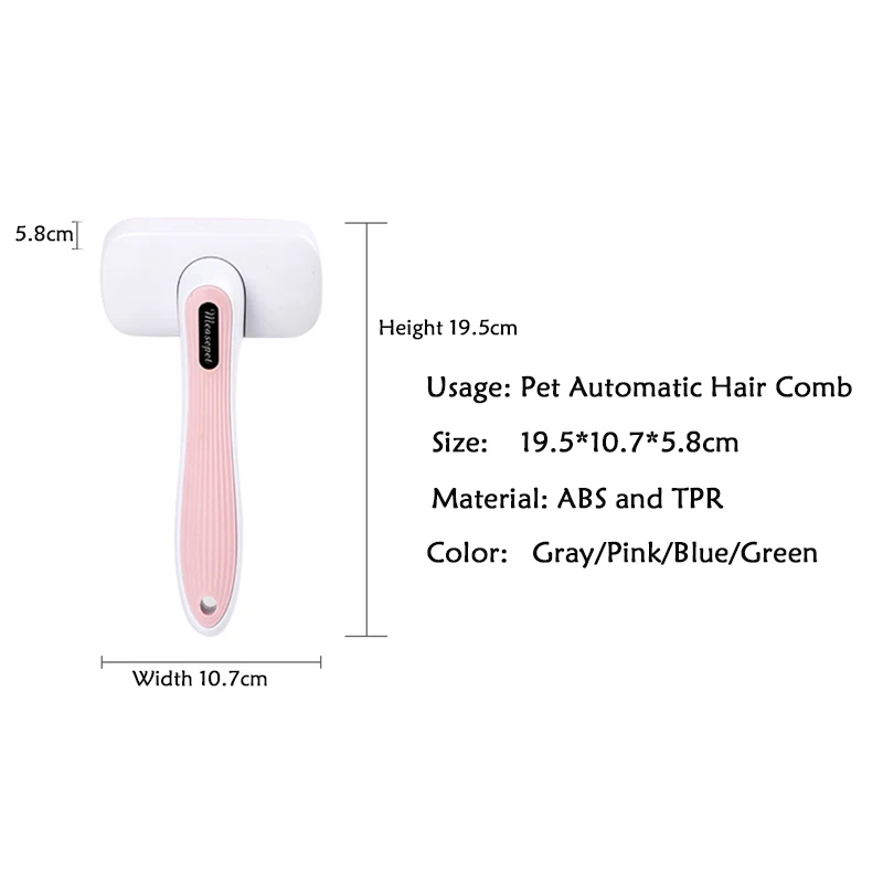 Pet Comb Dog Hair Push Brush Cat Clean Fur Shedding Massage Tool for Long Hair Dog Quick Clean Hair Remover Pet Grooming Tools
Pet Comb Dog Hair Push Brush Cat Clean Fur Shedding Massage Tool for Long Hair Dog Quick Clean Hair Remover Pet Grooming Tools