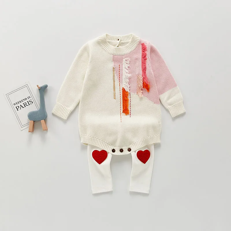 MILANCEL 2021 Autumn New Baby Bodysuits Knitted Long Sleeved Cotton Tassel Girls Outfit
MILANCEL 2021 Autumn New Baby Bodysuits Knitted Long Sleeved Cotton Tassel Girls Outfit