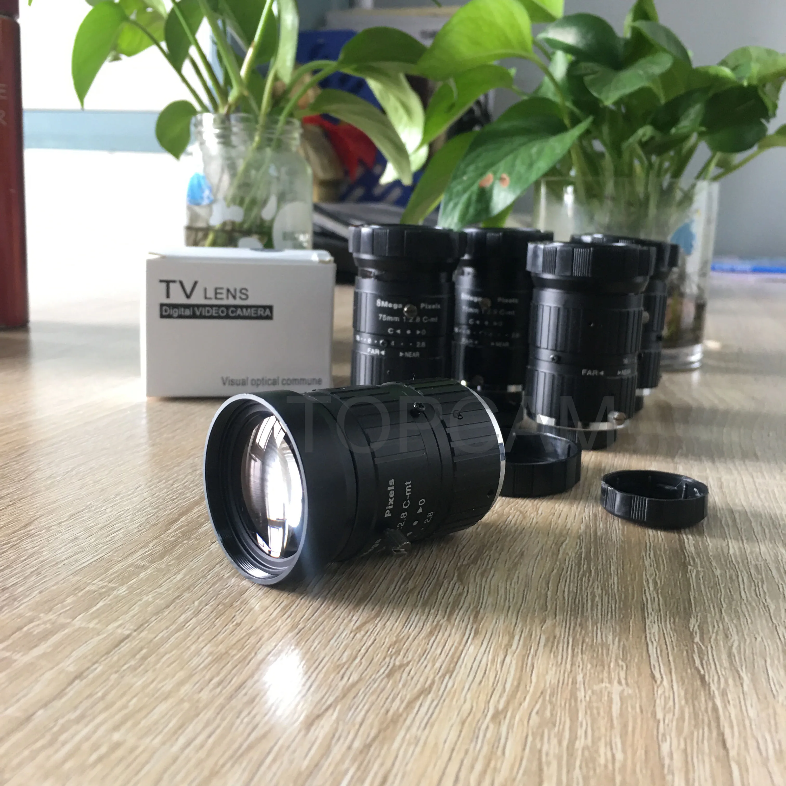 HD 8MP 75 мм промышленный Объектив C CS крепление ручной радужной фокусировки F1.8