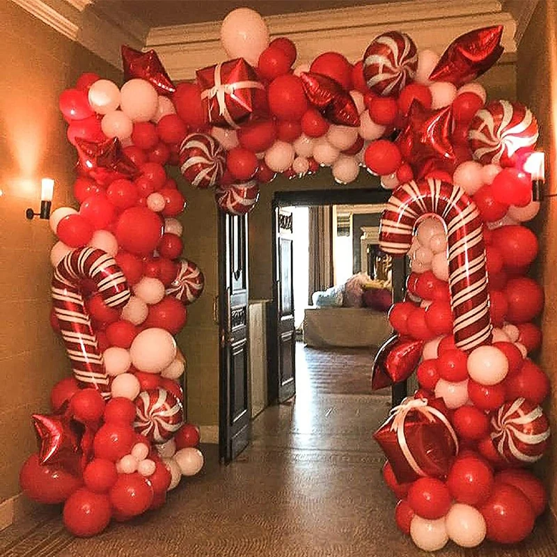 Christmas Xmax Balloon Garland bow Arch Kit Latex White Red Balloons Candy Cane Foil Party Balloons for Christmas Navidad Decor
Christmas Xmax Balloon Garland bow Arch Kit Latex White Red Balloons Candy Cane Foil Party Balloons for Christmas Navidad Decor