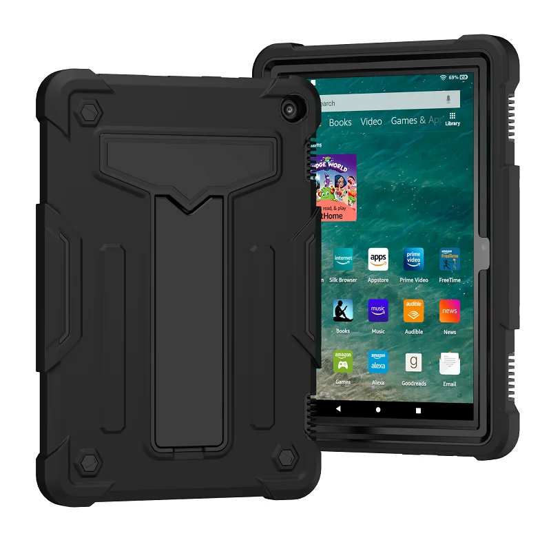 

Fundas for Amazon Kindle Fire HD 8 2020 Hd8 Case Heavy Duty 2 In1 Hybrid Funda Cover Fire HD 8 Plus 2020 Case Tablet Shell