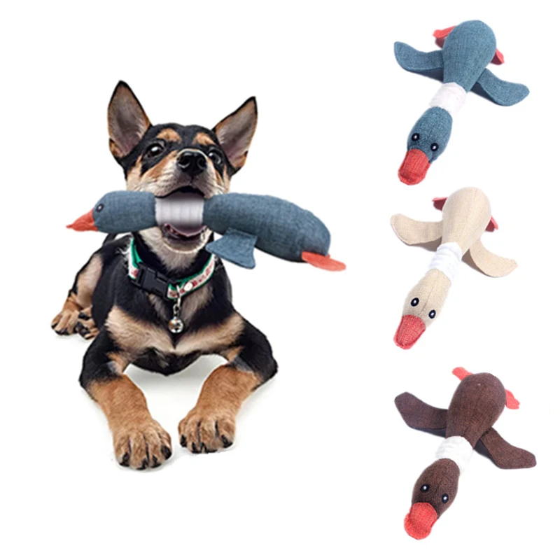 Funny Dog Toys Pet Chew Cleaning Teeth Interactive Supplies Linen Cloth Wild Goose Squeak Bite Resistant Toy For Small Large Dog
Funny Dog Toys Pet Chew Cleaning Teeth Interactive Supplies Linen Cloth Wild Goose Squeak Bite Resistant Toy For Small Large Dog