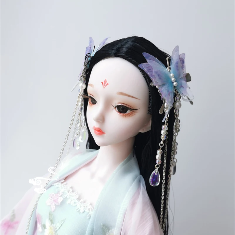 60CM BJD Doll Toy Headwear Accessories Chinese Antique 1/3 Doll Butterfly Tassel Hairpin Exquisite Headdress Decoration ZL967
60CM BJD Doll Toy Headwear Accessories Chinese Antique 1/3 Doll Butterfly Tassel Hairpin Exquisite Headdress Decoration ZL967