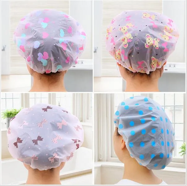 Shower Cap Color Random Dot Waterproof Shower Cap Thicken Elastic Bath Hat Bathing Cap For Women Hair Salon Bathroom Products
Shower Cap Color Random Dot Waterproof Shower Cap Thicken Elastic Bath Hat Bathing Cap For Women Hair Salon Bathroom Products
