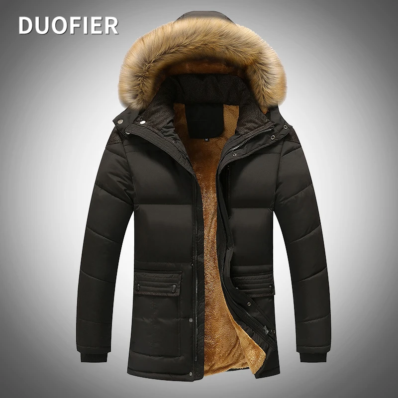 Mens Winter Fur Collar Parkas Hat Detachable Windproof Warm Thick Zipper Pocket Casual Loose Hooded Jackets Male Solid Color 5XL
Mens Winter Fur Collar Parkas Hat Detachable Windproof Warm Thick Zipper Pocket Casual Loose Hooded Jackets Male Solid Color 5XL