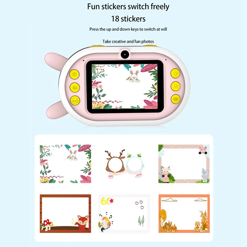 Kid Toy Mini Digital Cute Camera for Children's Photo Instant Print Camera Birthday Gift for Girls Boys
Kid Toy Mini Digital Cute Camera for Children's Photo Instant Print Camera Birthday Gift for Girls Boys