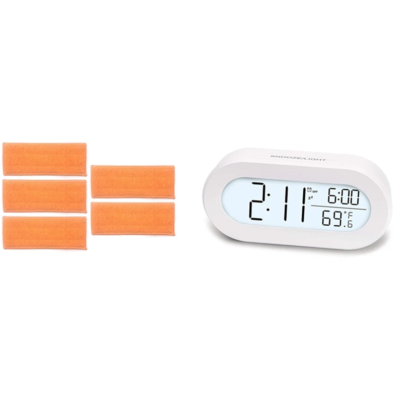 HOT!-Digital Alarm Clocks For Desk Or Bedroom,For Kids With 5 Pack Mopping Pads Damp Pads For Irobot Braava Jet 240 241
HOT!-Digital Alarm Clocks For Desk Or Bedroom,For Kids With 5 Pack Mopping Pads Damp Pads For Irobot Braava Jet 240 241