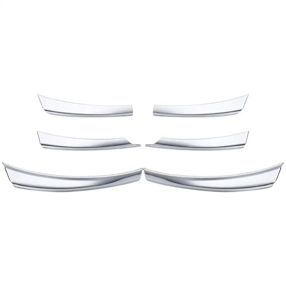 

6Pcs Car Front Mesh Grille Head Bumper Cover Trim for Nissan Sunny Versa 14-17