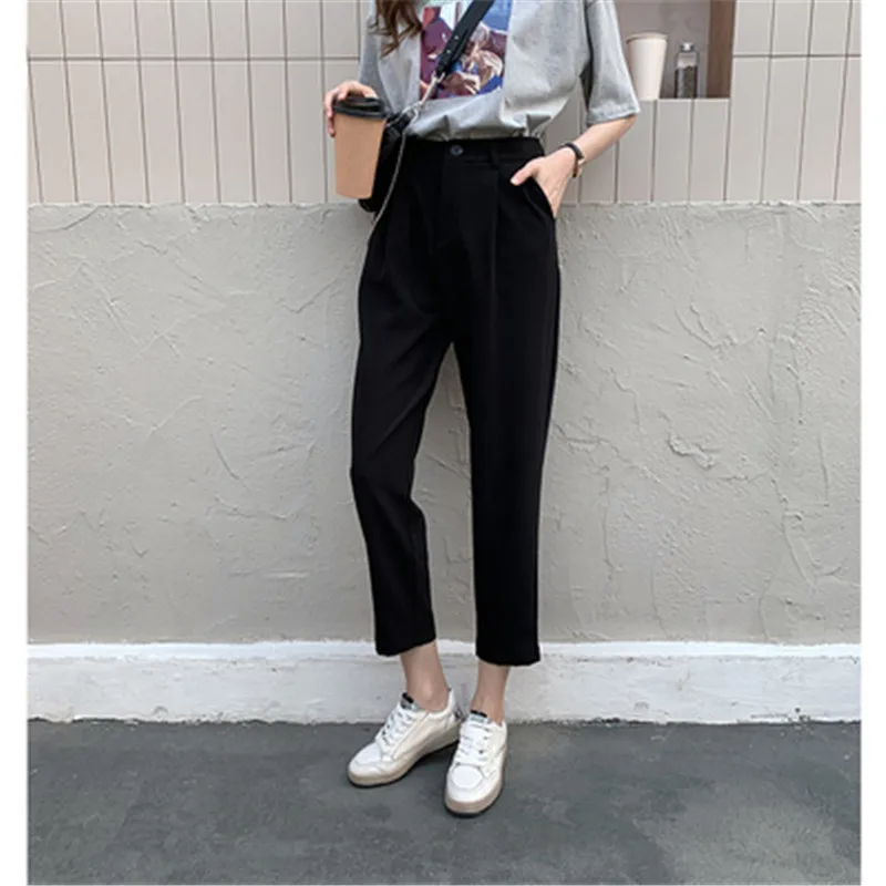Limiguyue Summer Harem Ankle-Length Trousers Women Pants Work Business High Waist Female Casual Suit Pants Pantalon Femme K649
Limiguyue Summer Harem Ankle-Length Trousers Women Pants Work Business High Waist Female Casual Suit Pants Pantalon Femme K649
