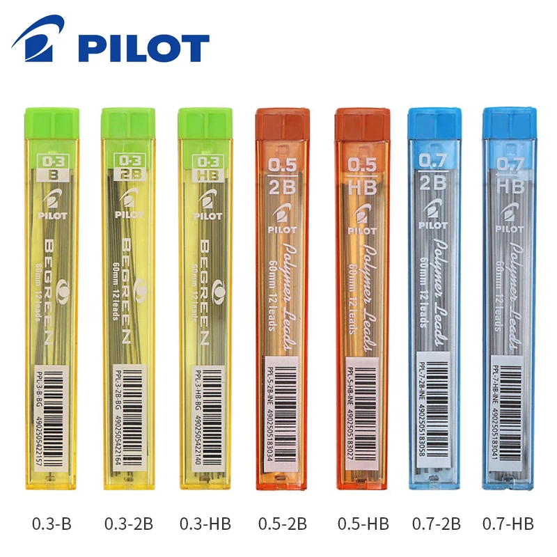 1 Piece Japan Pilot Polymer Pencil Leads 0.3/0.5/0.7 HB/2B/B Active lead 60mm PPL-3/5/7
1 Piece Japan Pilot Polymer Pencil Leads 0.3/0.5/0.7 HB/2B/B Active lead 60mm PPL-3/5/7