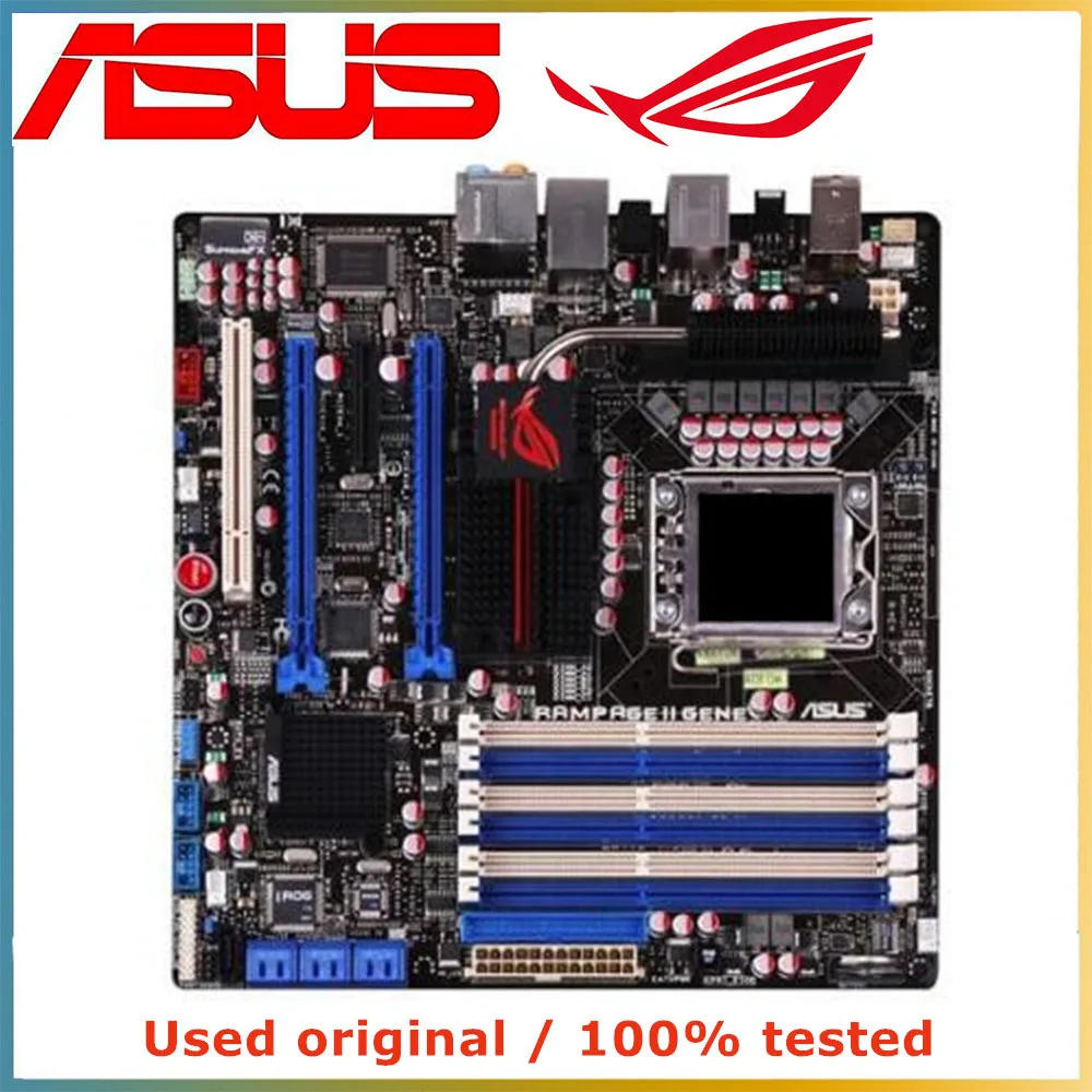 Для процессора Intel X58 LGA 1366 для ASUS Rampage II Gene материнская плата компьютерная гнездо