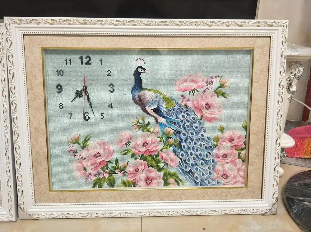 5D DIY Full Diamond Painting Wall Clock Peacock Cross Stitch Mosaic Making Diamond Decorative Paintings Home Decor 
5D DIY Full Diamond Painting Wall Clock Peacock Cross Stitch Mosaic Making Diamond Decorative Paintings Home Decor