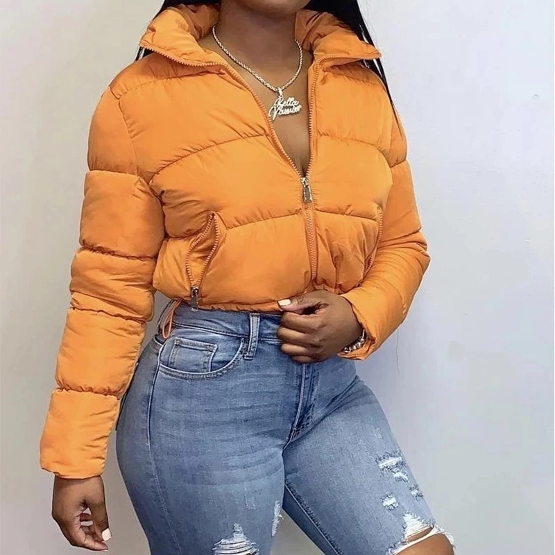 2021 New Fashion Women Short Bread Cotton Winter Warm Solid Jacket Stand Up Collar Cardigan Jacket Outerwear Padded Coat
2021 New Fashion Women Short Bread Cotton Winter Warm Solid Jacket Stand Up Collar Cardigan Jacket Outerwear Padded Coat