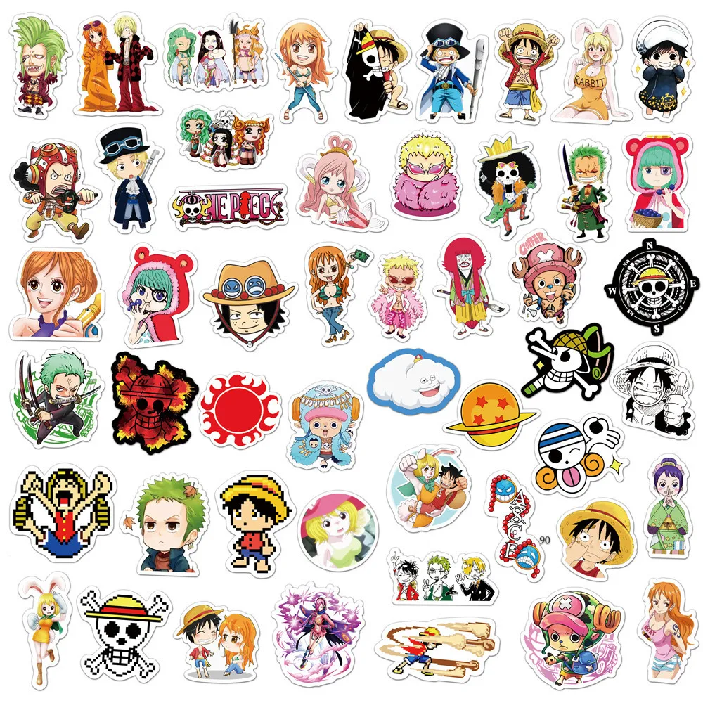 10/30/50pcs Anime ONE PIECE Cartoon Stickers DIY Waterproof Graffiti Sticker Toy For Kids Laptop Luggage Phone Fridge Car Decal
10/30/50pcs Anime ONE PIECE Cartoon Stickers DIY Waterproof Graffiti Sticker Toy For Kids Laptop Luggage Phone Fridge Car Decal