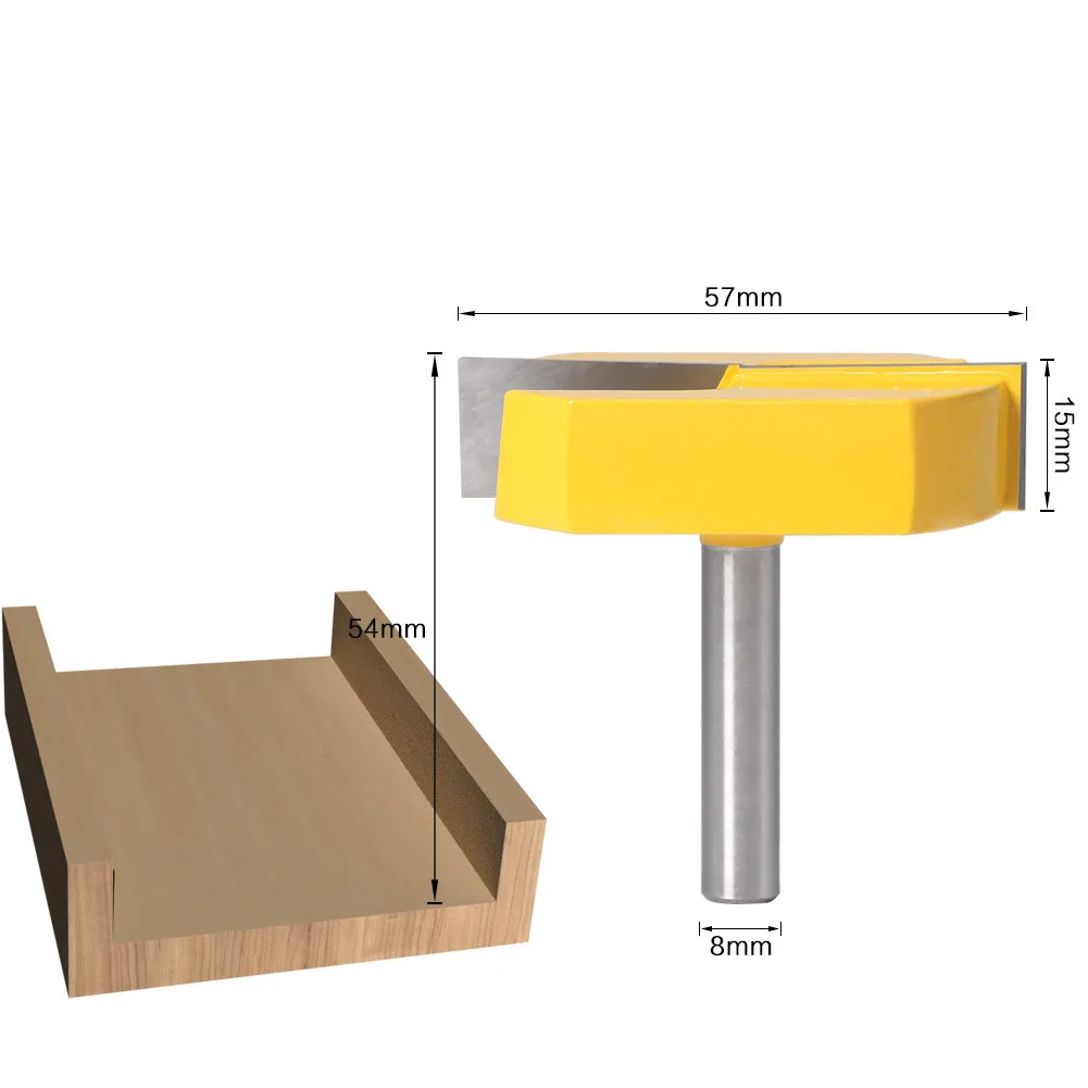 8mm Shank Cleaning Bottom Router Bits Woodworking Milling Cutter 57mm Diameter Surface Planing Router Bit
8mm Shank Cleaning Bottom Router Bits Woodworking Milling Cutter 57mm Diameter Surface Planing Router Bit