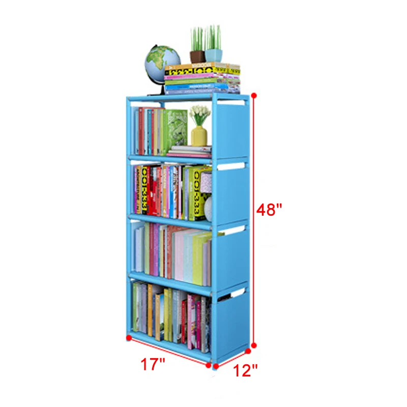 

Simple Bookshelf Corner Closet Sundries Bookcases Book Storage Organizer Book Rack Shelf Bookcase Kids Home Furniture