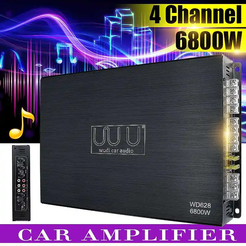 6800W High Fidelity Power Amplifiers 4Channel Car Amplificador Stereo Bass Speaker DC 12V Car Home Audio Amplifiers Subwoofer
6800W High Fidelity Power Amplifiers 4Channel Car Amplificador Stereo Bass Speaker DC 12V Car Home Audio Amplifiers Subwoofer