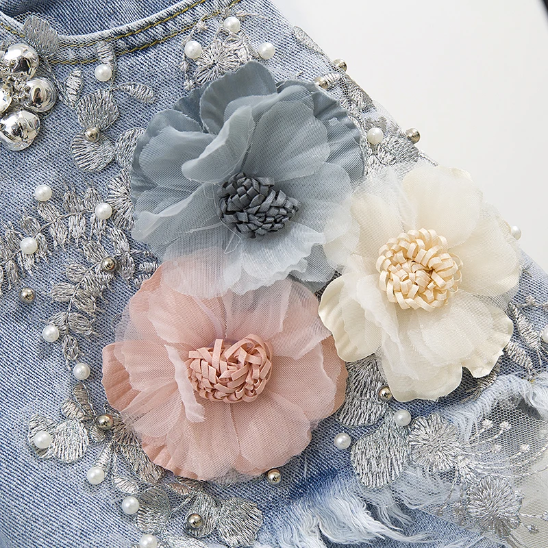 WTIANYUW 2021 Summer Women 2 Piece Sets Embroidery 3D Flower T-shirt + Denim Shorts Sets Vintage Beading Shorts Sets
WTIANYUW 2021 Summer Women 2 Piece Sets Embroidery 3D Flower T-shirt + Denim Shorts Sets Vintage Beading Shorts Sets
