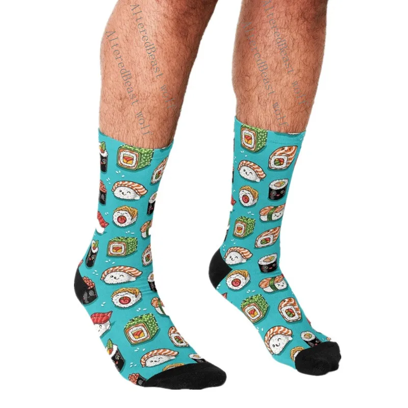 Men's Funny socks SUSHI ROLLS Cartoon Printed Socks harajuku Men Happy hip hop Novelty cute boys Crew Casual Crazy Socks for men
Men's Funny socks SUSHI ROLLS Cartoon Printed Socks harajuku Men Happy hip hop Novelty cute boys Crew Casual Crazy Socks for men
