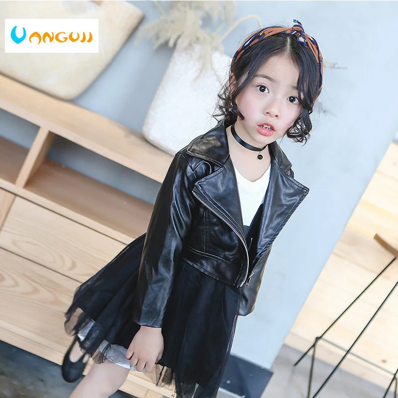 Girls Jackets Children PU Jacket, 2-7 Year Old Fashion Short Diagonal Zipper Motorcycle Leather Jacket with Dress Kids Jackets
Girls Jackets Children PU Jacket, 2-7 Year Old Fashion Short Diagonal Zipper Motorcycle Leather Jacket with Dress Kids Jackets