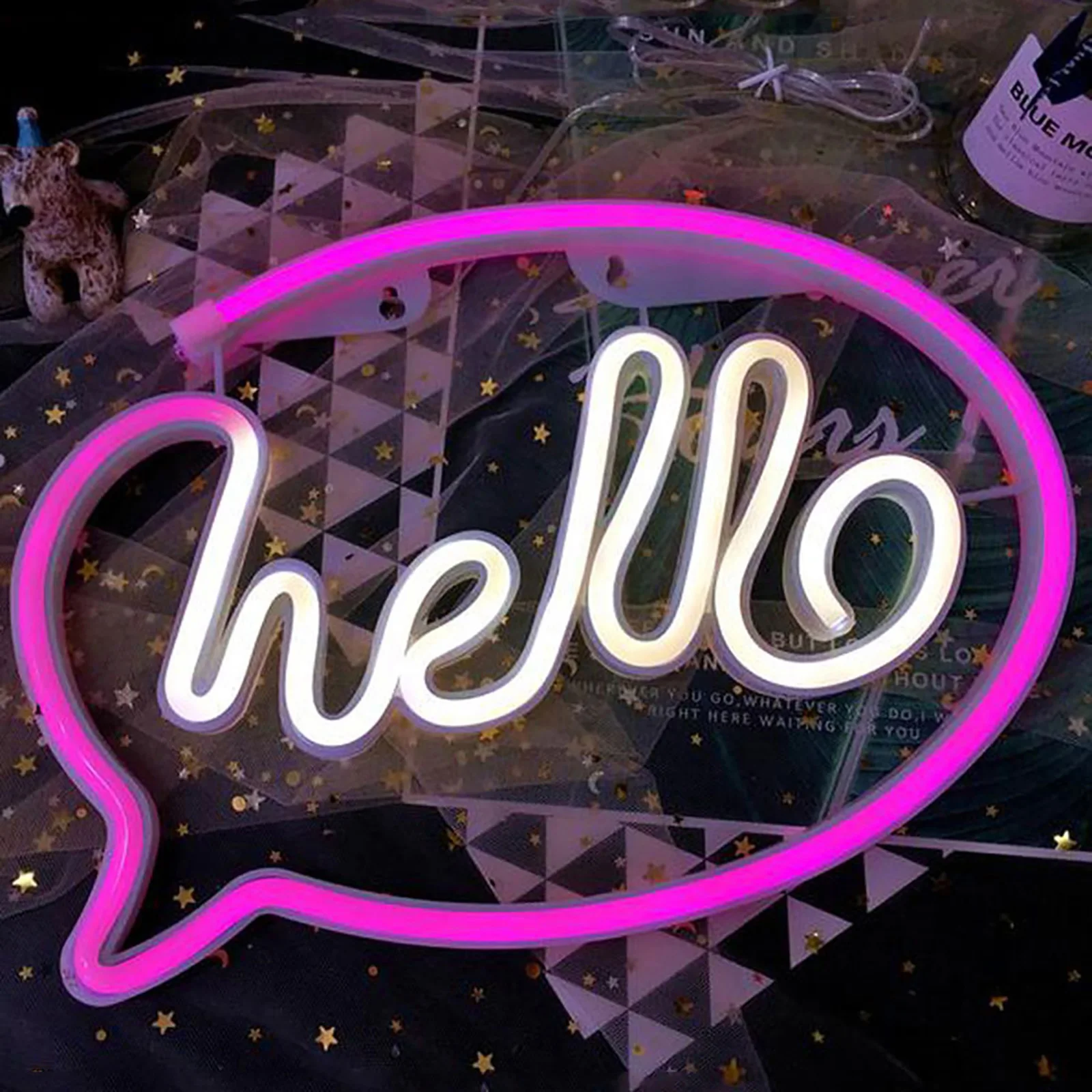 Neon Sign Hello Letters Meteor Cloud LED Neon Light Wall Light Wall Decor Lamp for Bedroom Bar Party Wedding
Neon Sign Hello Letters Meteor Cloud LED Neon Light Wall Light Wall Decor Lamp for Bedroom Bar Party Wedding