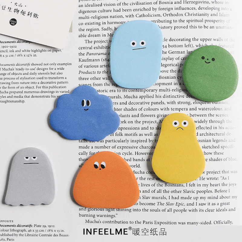 1 Упак. Мультяшная серия Bean Drop Memo Label Sticker DIY Craft Скрапбукинг альбом Junk Journal Planner